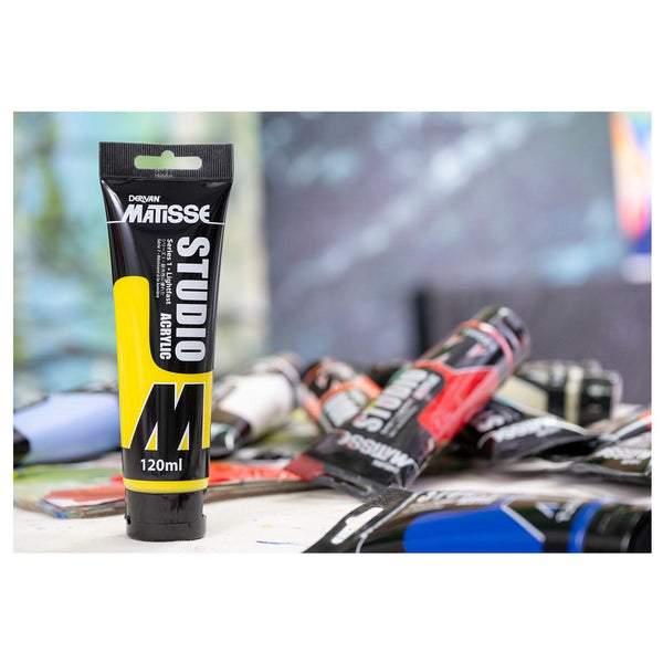 Matisse Studio Acrylic Paint 120ml - Lemon Yellow