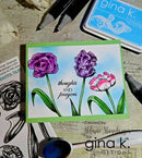 Gina K Designs Stamp & Die Set - Beautiful Tulips