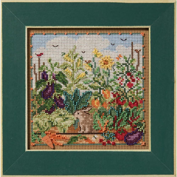 Mill Hill Counted Cross Stitch Kit 5.21"X5.21" Bunny Garden