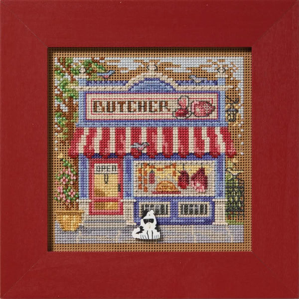 Mill Hill Counted Cross Stitch Kit 5.21"X5.21" Butcher Shop