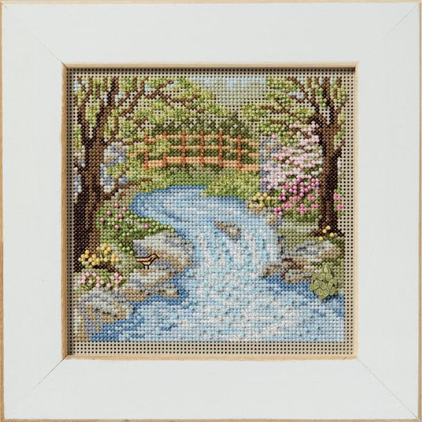 Mill Hill Counted Cross Stitch Kit 5.21"X5.21" Waterfall