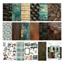 Collage of various textured paper designs with different patterns and colors.