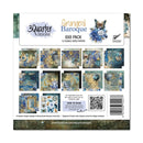 3 Quarter Designs Scrapbook Paper Pack 8"x 8" - Grunged Baroque