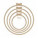 Mintay HDF Craft Base 4 Pcs - Embroidery Hoops