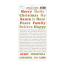 Mintay Paper Stickers - Words - Holly Jolly