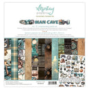 Mintay Papers Man Cave scrapbooking paper set packaging with various design elements.