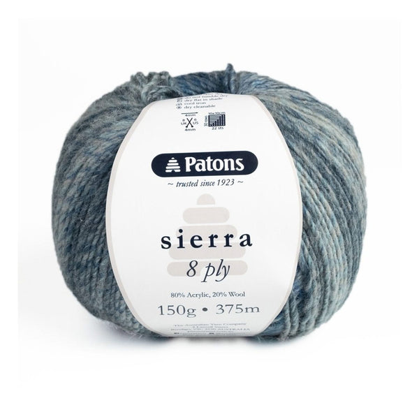 Patons Sierra Yarn 8ply 150g - Niagara