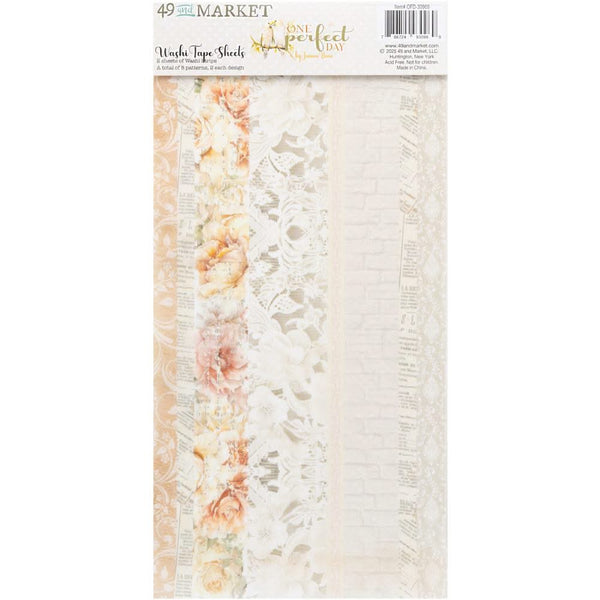 49 And Market Washi Tape Sheets One Perfect Day