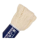 A bundle of cream-colored Japanese embroidery thread with a dark blue paper label featuring white Japanese text, set against a plain white background.