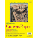 Strathmore 300 Series Canvas Paper Pad 9"X12" 10 Sheets, Glue Bound