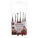 Princeton Series 3900 Velvetouch Synthetic Mixed Media Brush Short Handle Professional Mini Set 6PC
