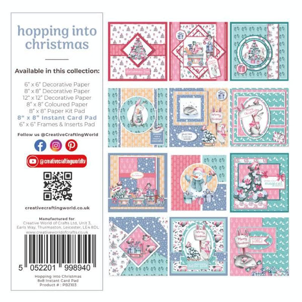 The Paper Boutique Hopping into Christmas 8"x 8" Insert Card Pad*