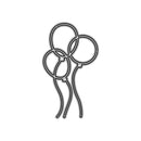 Poppy Crafts Cutting Dies #1021 - Balloon Bunch #3