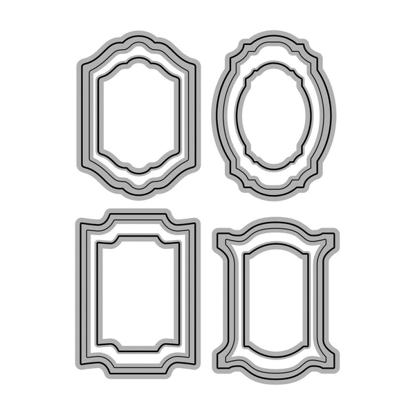 Poppy Crafts Cutting Dies #1041 - Art Deco Tags #2