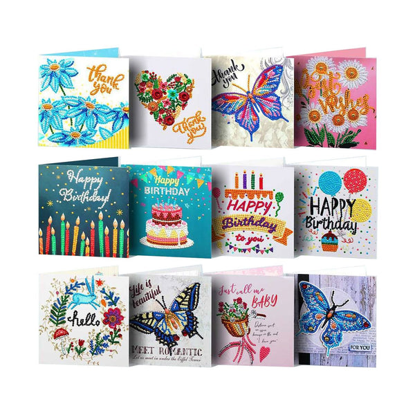 Poppy Crafts Diamond Art Greeting Card Kit