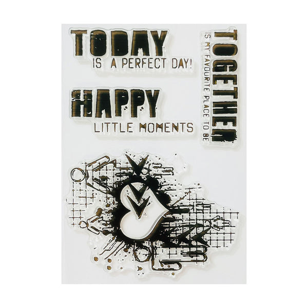 Poppy Crafts Clear Stamps #380 - Happy Together