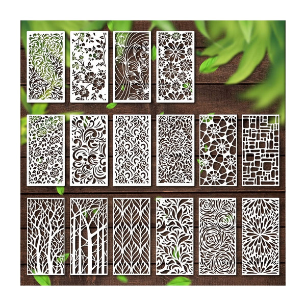 Poppy Craft Stencil Kit #67 - Flowers & Ferns #2