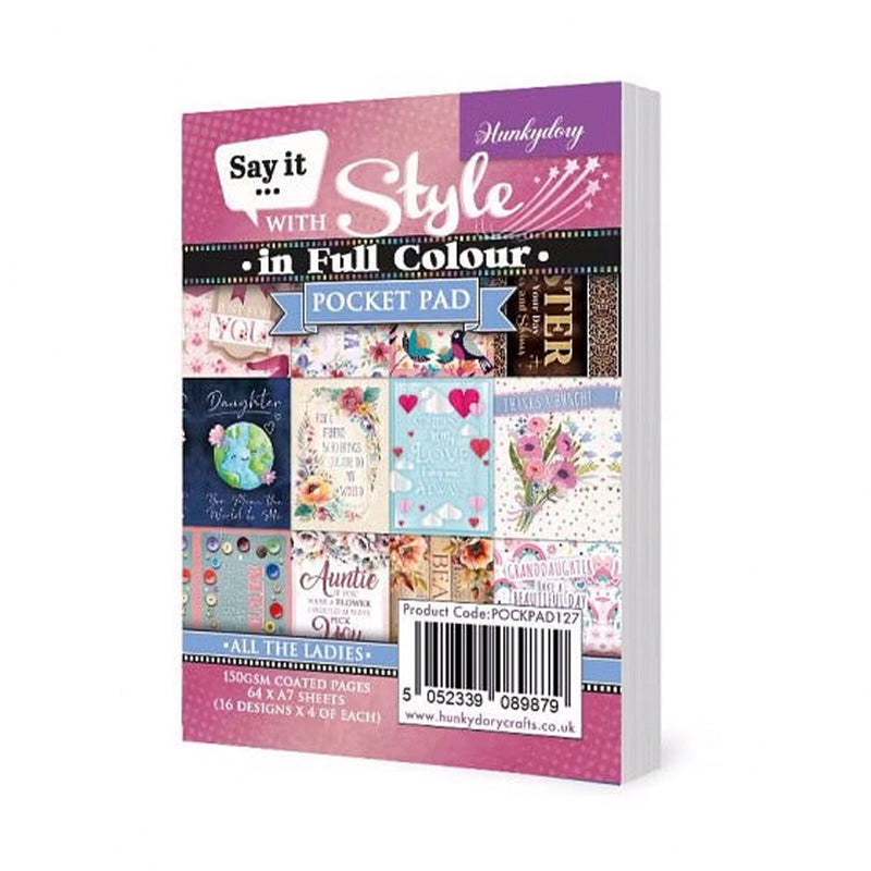 Hunkydory Say it with Style in Full Colour Pocket Pads - All the Ladies