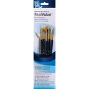 Princeton Real Value Golden Taklon Short Handle Brush Set 6/Pkg