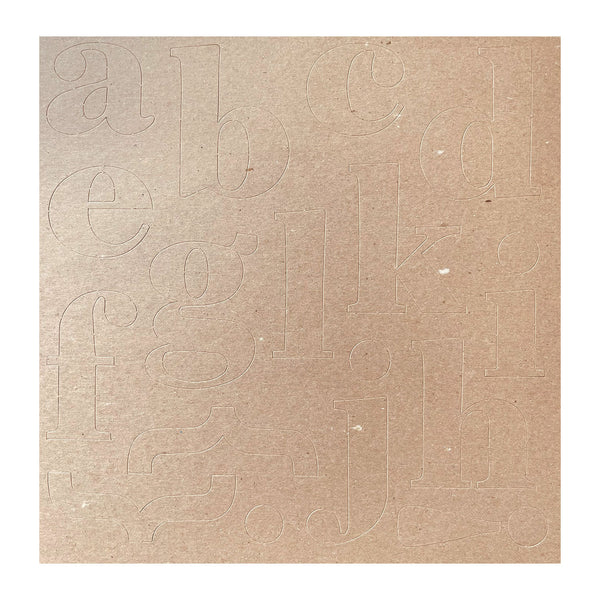 Paper Loft - Well Worn Chipboard Monograms - Alphabet