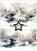 Paper Favourites A6 Paper Pack - Frosted Landscapes