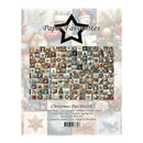 Paper Favourites Christmas Patchwork paper pack cover, featuring a grid of 38 Christmas-themed patchwork designs on a festive collage background with a black star logo.