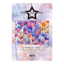 Pack of paper with colorful tulip design and 'Paper Favourites' branding.