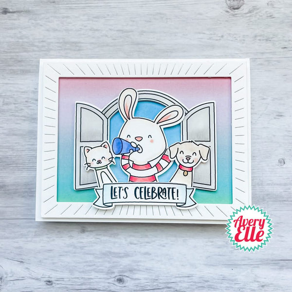Avery Elle Clear Stamp Set - Shout It Out*