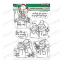 Penny Black 'bundled snowman' clear set metal die