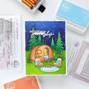 Pinkfresh Studio Sentiments Die Set - Retro Camp Days