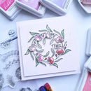 Pinkfresh Studio Clear Stamp Set 6"X8" Floral Kaleidoscope