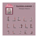 Poppy Crafts Collage Language Sticker Pack - Flower Corner