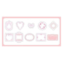 Poppy Crafts Embossed Scrap Paper Pack - Rose Train