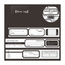 Poppy Crafts Small Label Washi Tape - Note Tag