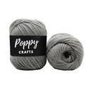 Poppy Crafts Soft Yak Wool 100g - Grey