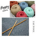 Poppy Crafts Soft Yak Wool 100g - Red