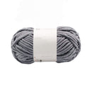 Poppy Crafts Super Soft Chenille Yarn 100g - Dark Grey