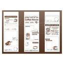 Poppy Crafts White Kraft Paper Tag Booklet - Coffee