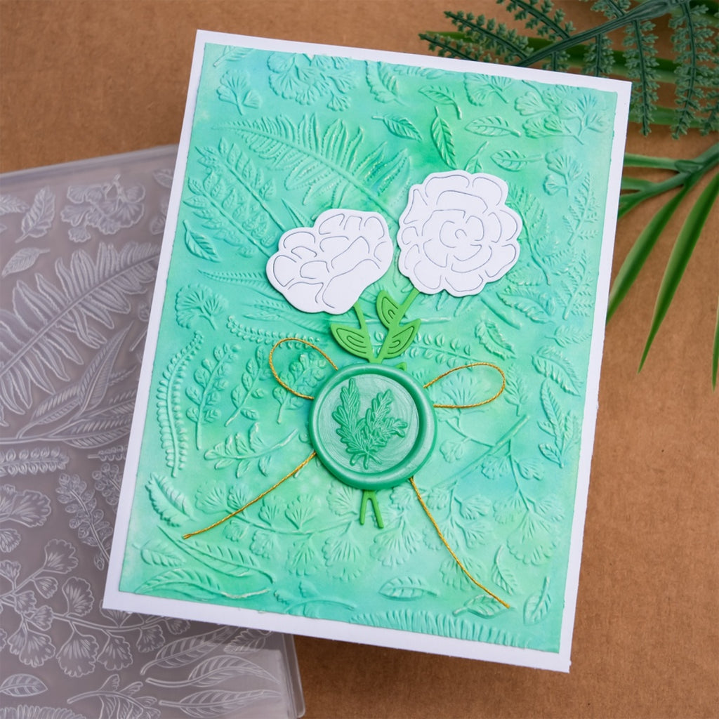 Poppy Crafts 3D Embossing Folder #279 - Botanical Ferns – CraftOnline