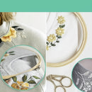 Poppy Crafts Bamboo Embroidery Hoop 15cm