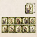 Poppy Crafts Burnt Edge Scrap Paper Pack - Garden of Memories 5 - 50pcs