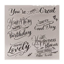 Poppy Crafts Clear Stamps - Positive Phrases