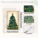 Christmas tree diamond painting kit with a 9cm by 14cm (3.54 inches by 5.