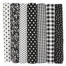 Poppy Crafts Fabric Fat Quarter Bundle - Black