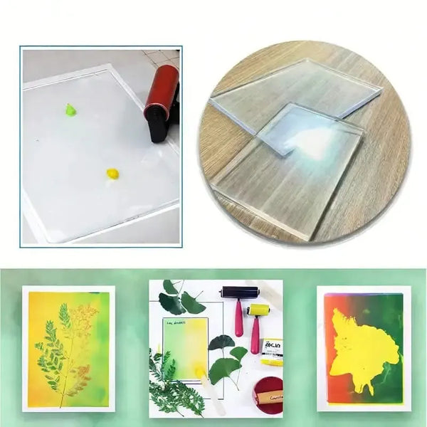 Poppy Crafts Gel Printing Plate - Round 8"