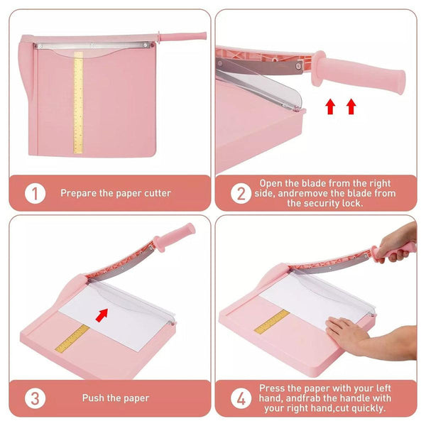 Universal Crafts Luxury Guillotine Trimmer 12" - Pink