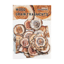 Poppy Crafts Wood Grain Fragments Sticker Kit - Poetic Maroon