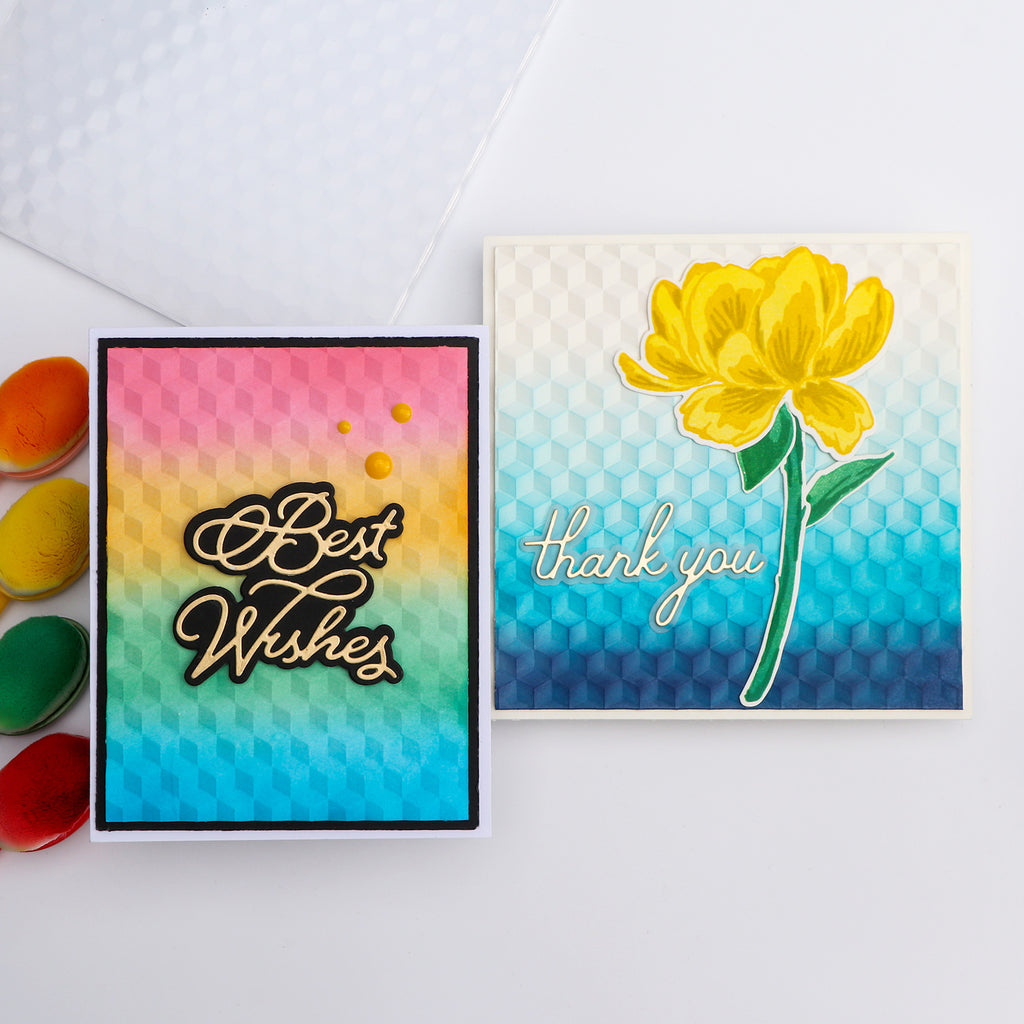 Poppy Crafts 3D Embossing Folder #265 - Prism Pattern – CraftOnline