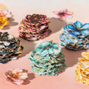 Poppy Crafts Basket of Flowers Writing Paper Stickers - A Night Full of Blooming Flowers