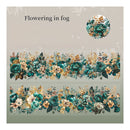 Poppy Crafts Blooming Flowers in Four Seasons PET Sticker Roll - Flowering in Fog